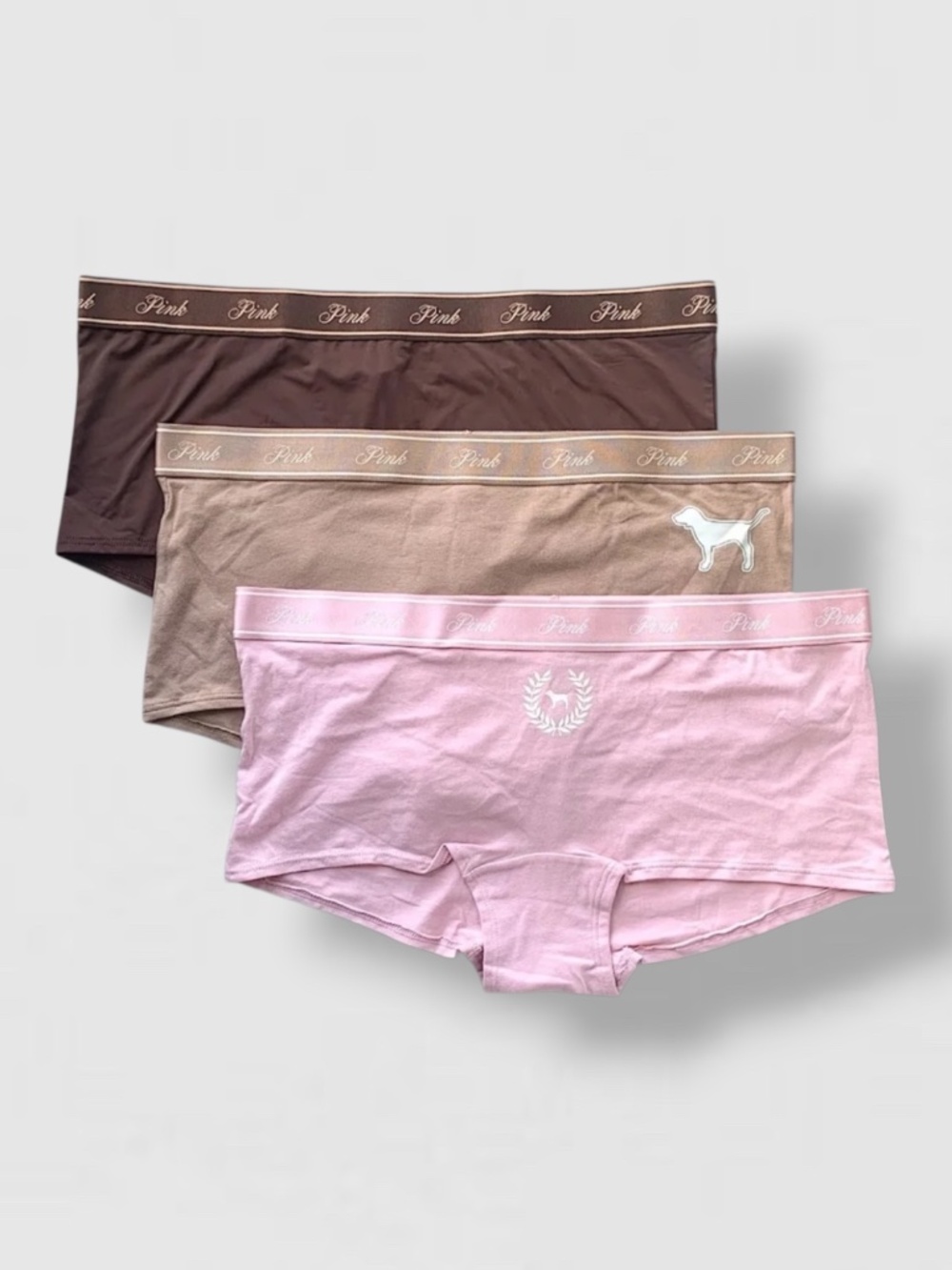 Victoria’s Secret 3pk Boyshort Panties Lot of 3 Large New
